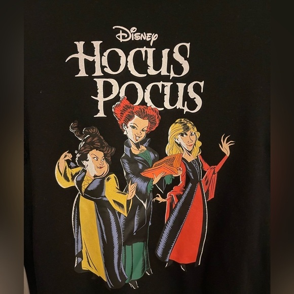 Disney Hocus Pocus WITH THE 3 Ladies Long sleeve  Sweatshirt‎ women Size S Black - Picture 3 of 8